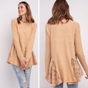 $ FIRM 🌷Latte Thermal Babydoll Tunic